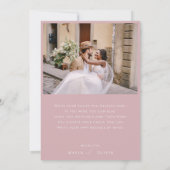 Whimsical Script | Vetfoto van Roos Bedankkaart (Achterkant)