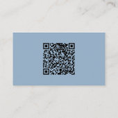 Whimsical Script | Website met een blauwe bruiloft Informatiekaartje (Achterkant)