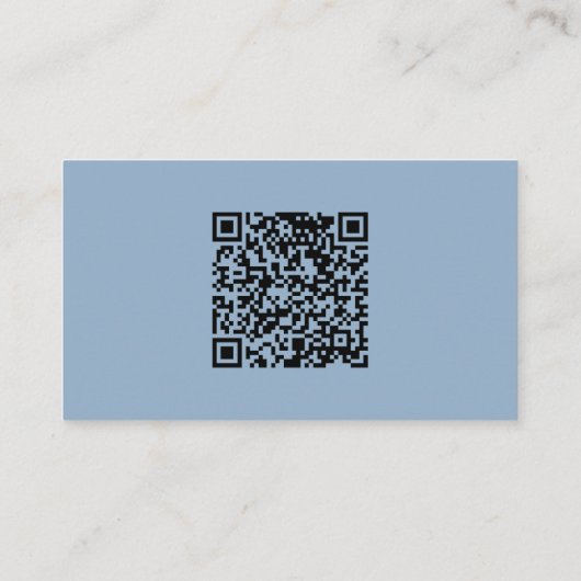 Whimsical Script | Website met een blauwe bruiloft Informatiekaartje (Achterkant)