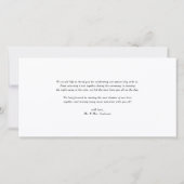 Whimsical Script | Weddenschap Hartelijk dank Bedankkaart (Achterkant)