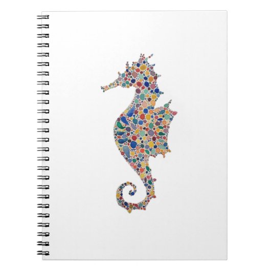Whimsical Seahorse notitieboek (Voorkant)