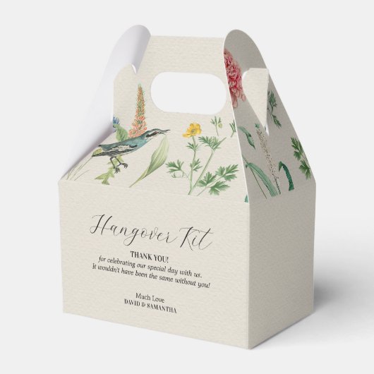 Whimsical Secret Garden Wildbloemen Bedankdoosjes (Achterkant)