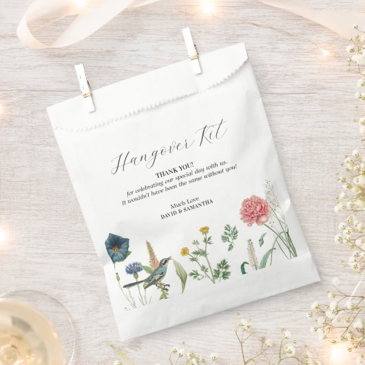 Whimsical Secret Garden Wildbloemen Bedankzakje (Geknipt)