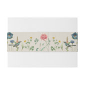 Whimsical Secret Garden Wildbloemen Uitnodigingen Wikkel (Achterkant Voorbeeld)