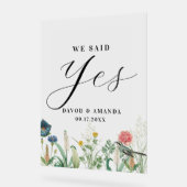 Whimsical Secret Garden Wildflower Lijst Acryl Bord (Hoek)