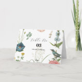 Whimsical Secret Garden Wildflower Lijst Bedankkaart (Achterkant)