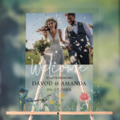 Whimsical Secret Garden Wildflower Lijst Foto Acryl Bord (Neutraal)