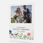 Whimsical Secret Garden Wildflower Lijst Foto Acryl Bord (Hoek)