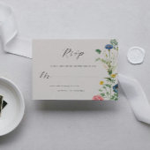 Whimsical Secret Garden Wildflower RSVP-kaart Kaart