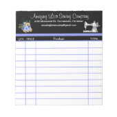 Whimsical Sewing Machine 2: Notitieblok voor ontva (Voorkant)