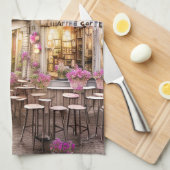 Whimsical Shabby Chic Cafe Keukenhanddoeken (Quarter Fold)