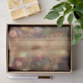 Whimsical Shabby Chic Floral Calico Cat Decoupage Tissuepapier (Geschenk)