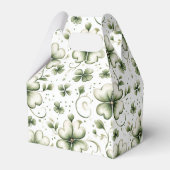 Whimsical Shamrock and Swirl Irish-Themed  Bedankdoosjes (Achterkant)