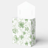 Whimsical Shamrock and Swirl Irish-Themed  Bedankdoosjes (Geopend)