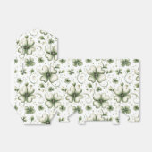 Whimsical Shamrock and Swirl Irish-Themed  Bedankdoosjes (Uitgevouwen)