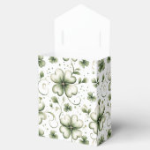 Whimsical Shamrock and Swirl Irish-Themed  Bedankdoosjes (Geopend)