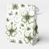 Whimsical Shamrock and Swirl Irish-Themed  Bedankdoosjes (Achterkant)