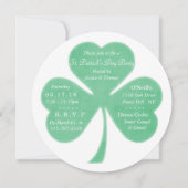 Whimsical Shamrock St. Patrick's Day Party Kaart (Voorkant)