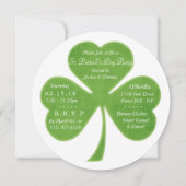 Whimsical Shamrock St. Patrick's Day Party Kaart (Voorkant)