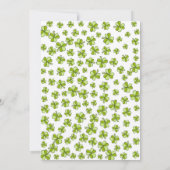 Whimsical Shamrocks St. Patrick's Day Party Kaart (Achterkant)