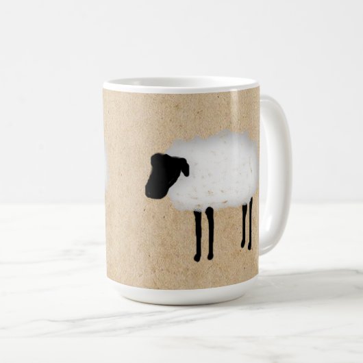 Whimsical Sheep Koffiemok (Voorkant rechts)