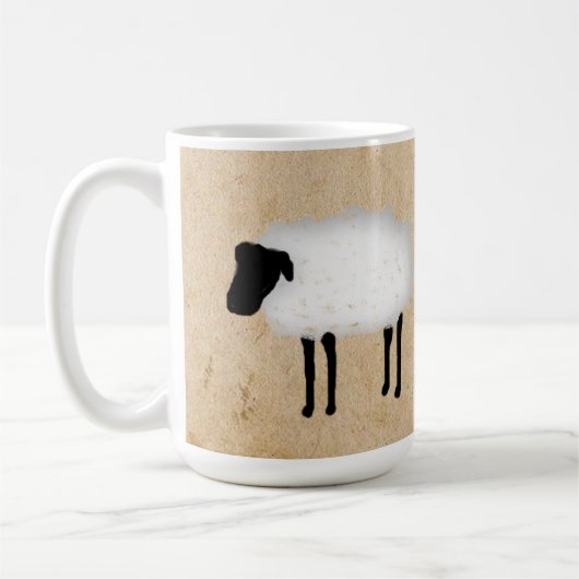 Whimsical Sheep Koffiemok (Links)