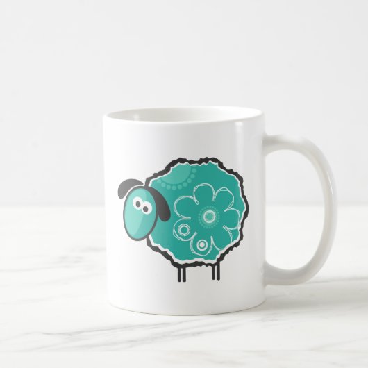 Whimsical Sheep Koffiemok (Rechts)