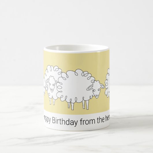 Whimsical Sheep Mok (Center)