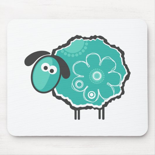 Whimsical Sheep Muismat (Voorkant)