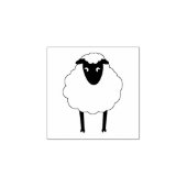 Whimsical Sheep Rubber Stamp Rubberstempel (Afrduk)