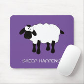Whimsical Sheep "Sheep Happens" Muismat (Met muis)