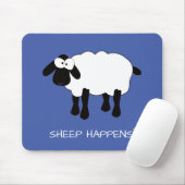 Whimsical Sheep "Sheep Happens" Muismat (Met muis)