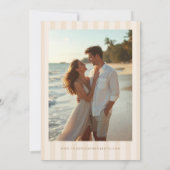 Whimsical Shell Monogram Coastal Wedding Save The Date (Achterkant)