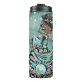 *~* Whimsical Shells Glitter Mermaid Zee Turtle Thermosbeker (Voorkant)