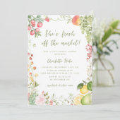 Whimsical She's Off the Market Vrijgezellenfeest Kaart (Staand voorkant)