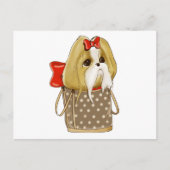 whimsical SHIH TZU DOG Briefkaart (Voorkant)
