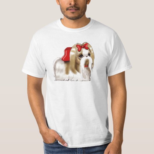 whimsical SHIH TZU DOG T-shirt (Voorkant)