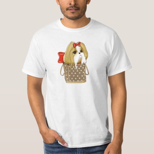 whimsical SHIH TZU DOG T-shirt (Voorkant)