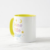 Whimsical "Shine Little Star" for Kids Room Mok (Voorkant links)