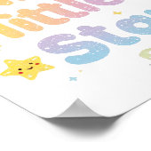 Whimsical "Shine Little Star" for Kids Room Poster (Hoek)