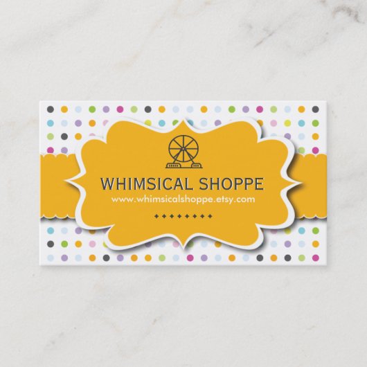 Whimsical Shoppe Visitekaartjes (Voorkant)