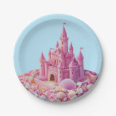 Whimsical Shoreline Castle Papieren Bordje (Voorkant)