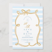 Whimsical Shoreline Wedding Save The Date (Voorkant)