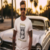 Whimsical Silence Zebra-Striped Cats Speelse Gag T-shirt