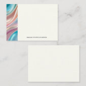 Whimsical Silk Detail Notitiekaarten Notitiekaartje (Voorkant / Achterkant)