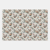 Whimsical Silkie Chicken Set van 3 Plat Inpakpapier Vel (Voorkant 3)