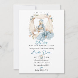 Whimsical Silly Goose Baby Shower Invitation Kaart