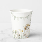 Whimsical Silly Goose Baby Shower Papieren Bekers (Rechts)