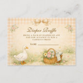 Whimsical Silly Goose Spring Diapper Raffle Informatiekaartje (Voorkant)