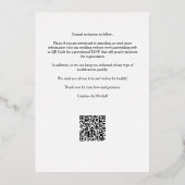 Whimsical Simple Elegant Photo Funny Couple Folie Uitnodiging (Achterkant)